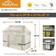 thumbnail image 5 of Funda para barbacoa NettyPro, impermeable, 152 x 61 x 117 cm, color beige, 5 of 6