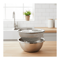 Genérico - Set De 3 Piezas Para Cocina Premium: Bowl, Colador Y Rallador Multifuncional