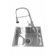 thumbnail image 1 of Pack Lavaplatos 44x44 Sobre Bajo Cubierta Guido Plata + Llave Monomando Flexible Profesional Plata, 1 of 3
