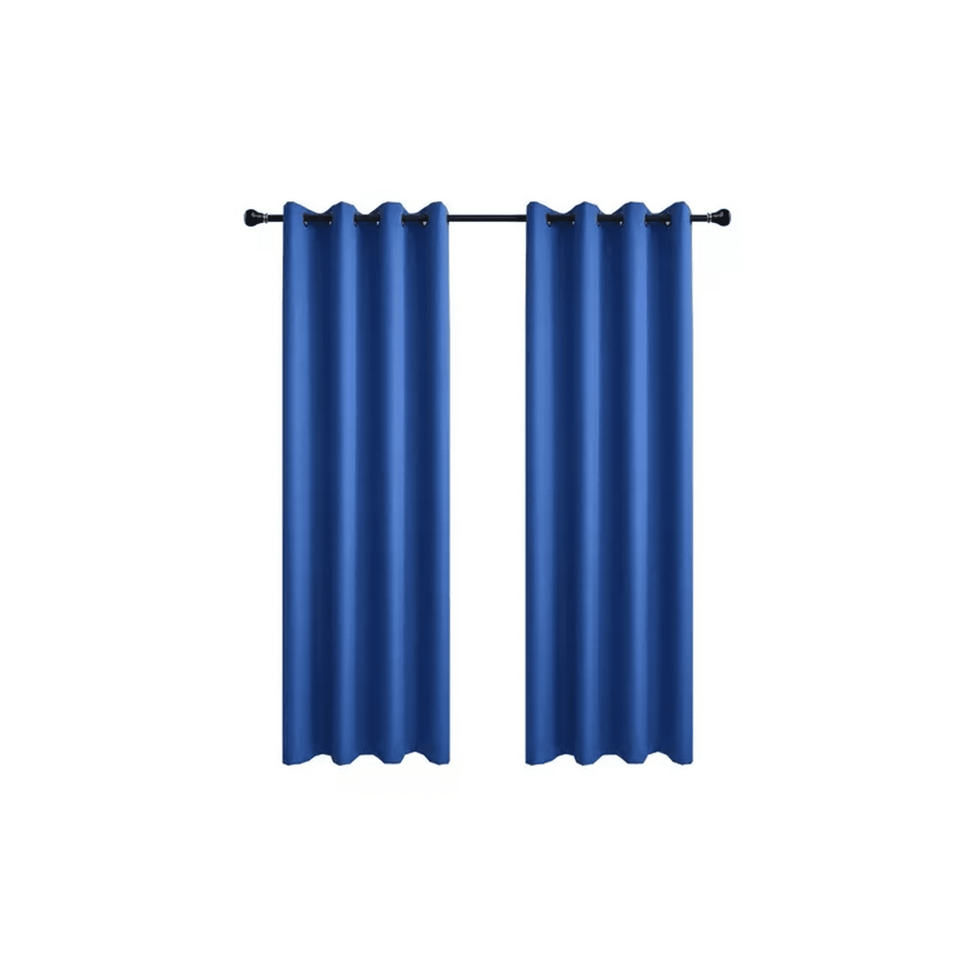 Genérico - Cortina Lino Con Blackout Engomado Térmica 140x220 Azul