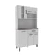 thumbnail image 1 of Mueble Cocina 6 Puertas Blanco - Gris, 1 of 3