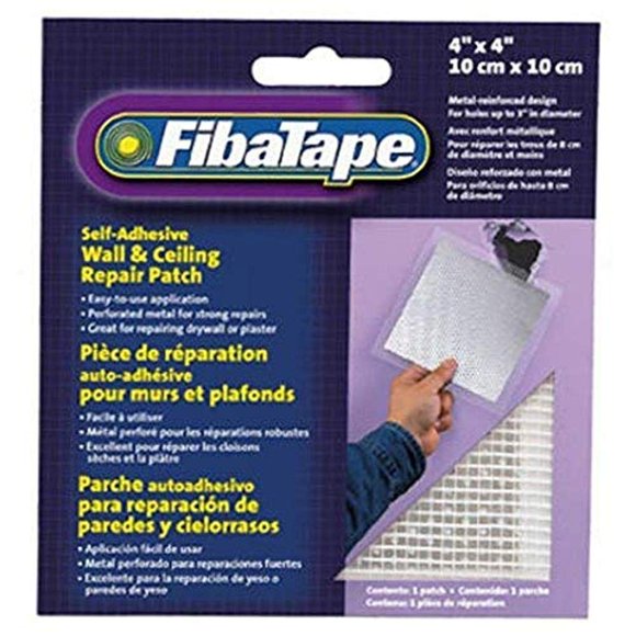 Parche de tela FibaTape FDW6836-U para reparar paredes, 10 x 10 cm