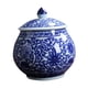 thumbnail image 1 of Floreros De Cerámica Decoración Organizador Azul Blanco Porcelana Templo Ginger Jars Floral, 1 of 3