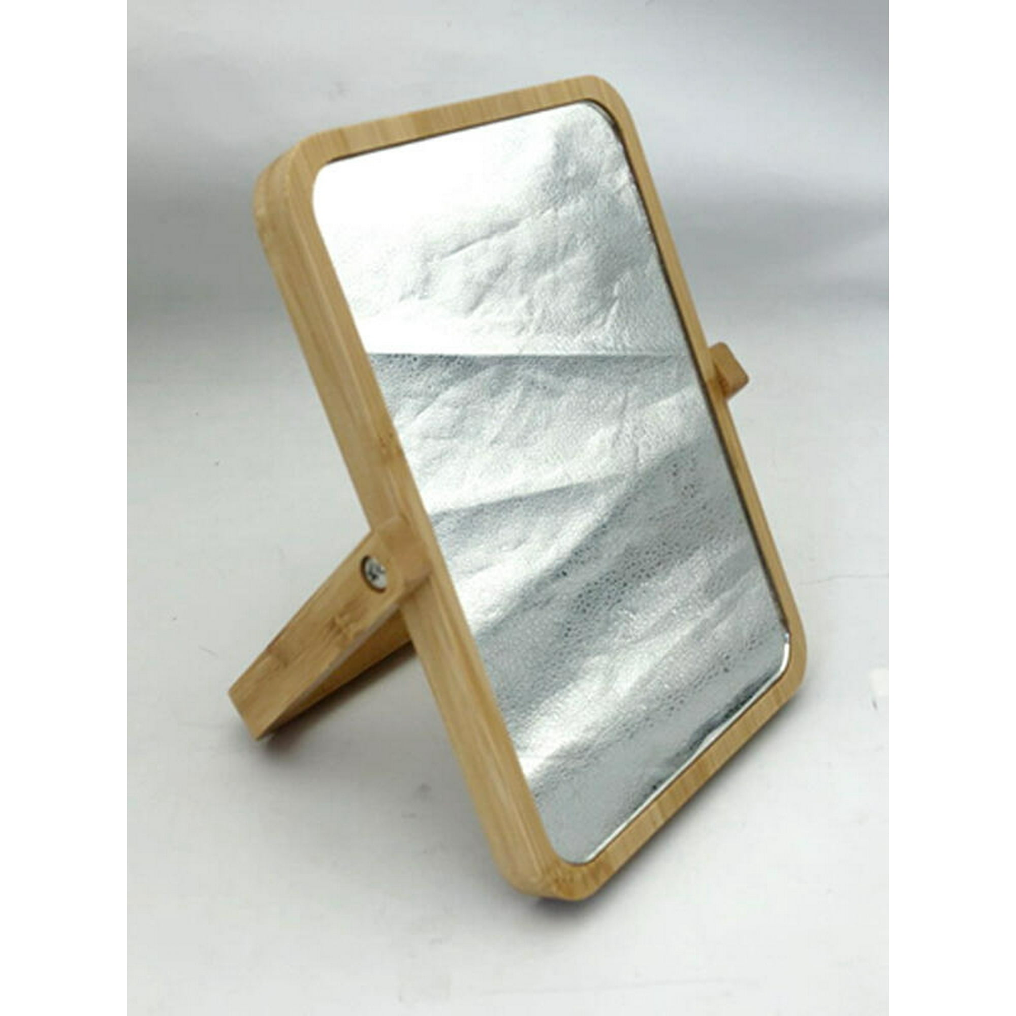 Vgo - Espejo De Mesa Rectangular En Madera