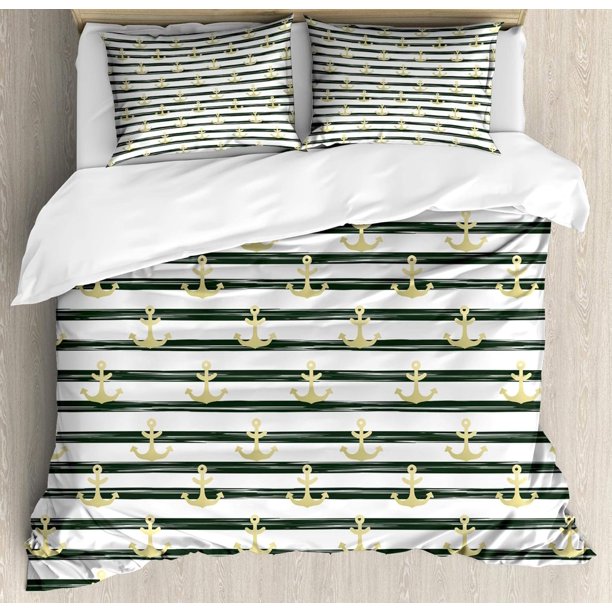 Indie Duvet Cover Set Group of Funky Monsters Society Different Expressions Abstract Groovy Doodle Style Decorative 3 Piece Bedding Set