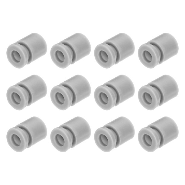 Uxcell 12 piezas M3x8mm RC Bolas de goma antivibración para controlador de vuelo Gris