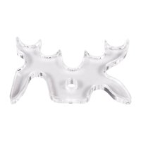 Magideal - Cabezal De Puente De Billar Transparente Para Tacos De Billar, Accesorio Para Mesa De Billar, Práctico Soporte Para Tacos De Billar Para Jugadores. 108 Mm
