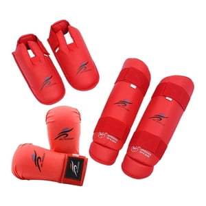 Ioensy - Guantes De Boxeo, Espinilleras, Equipo De Combate Para Taekwondo, Sanda Y Mma Xl