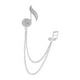 thumbnail image 2 of Pin De Broche De Notas Musicales, Pin De Solapa De Traje Simple Premium Para Regalo, Chal, Ceremonia, Plata, 2 of 5