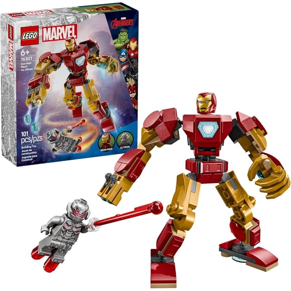 LEGO Marvel Iron Man Mech vs Ultron 76307 101 piezas