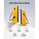 thumbnail image 2 of Power Bank VEEKTOMX 10000 mAh con cables integrados, 2 of 8