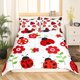 thumbnail image 2 of Christm-as Trees D-u-t Co-ve-r Queen Size Sa-nta Claus- and Snowman Comfort-er Cover with 2 Pillow-case for Te-ens Adults Kids S-tarry Sky Be-dding Set Snow Sc-ene Brea-thable 3 Pieces D-ecorative, 2 of 5
