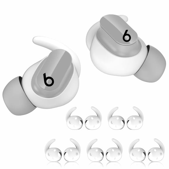 Ganchos de silicona TOLUOHU para Beats Studio Buds – Pack de 5 pares, color blanco