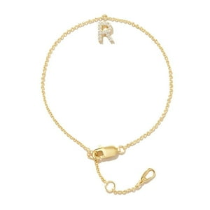 Pulsera Heshpaws S925 Sterling Silver Inicial A-Z Plata