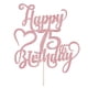 thumbnail image 3 of Adorno Para Tartas Con Purpurina En Oro Rosa Feliz 75 Cumpleaños, 3 of 8