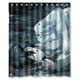 thumbnail image 1 of Cortina de ducha de mayordomo negro de anime japonés, juego de cortina de baño con ganchos, tamaño 60 x 72 pulgadas, 1 of 3