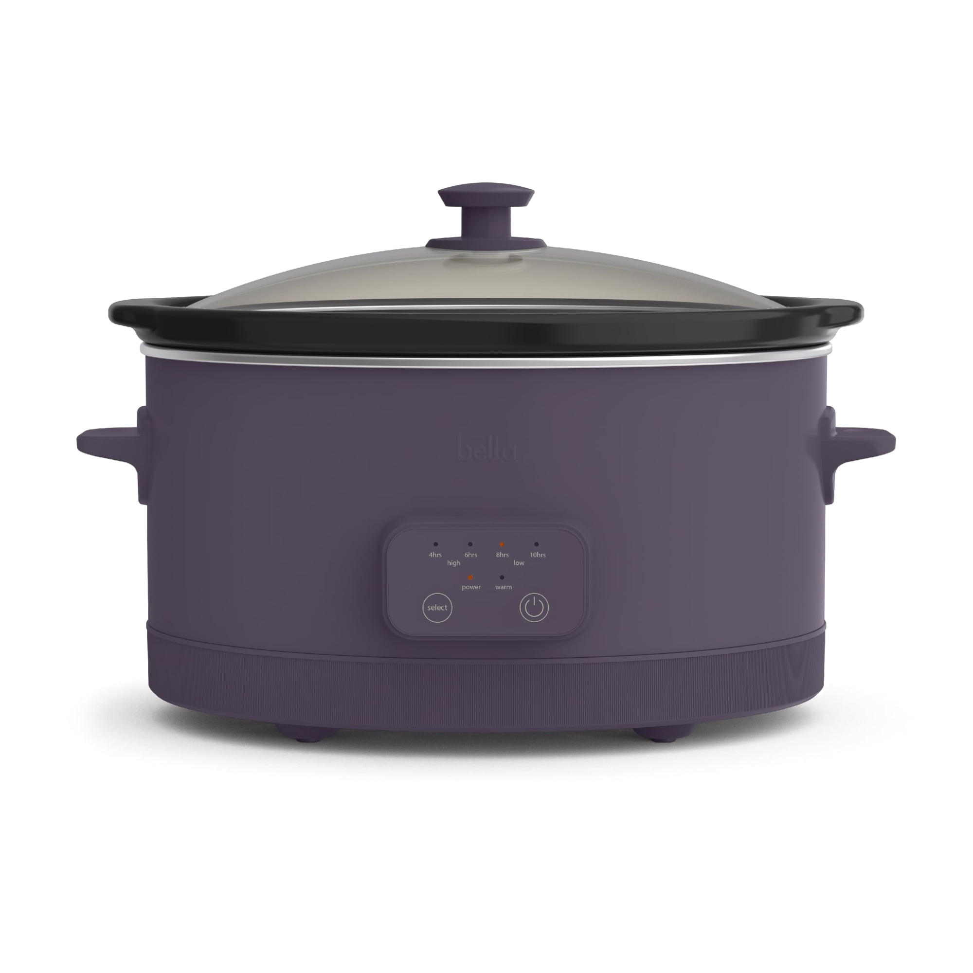 Olla De Cocción Lenta Bella 6.0 L Programable Evergood Ceramic Plum