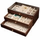 thumbnail image 1 of Organizador de Joyas Tres Niveles Caja Organizador, 1 of 2