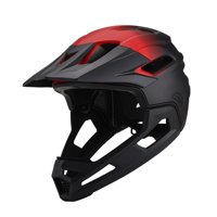 Magideal - Casco De Bicicleta De Cara Completa, Casco De Ciclismo, Gorra Unisex, Cascos Protectores, Accesorios, Casco Ligero Y Cómodo Para Bicicleta De Montaña Negro Rojo