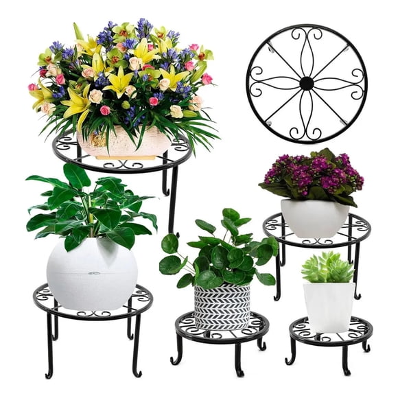 5 Soportes Metálicos Para Macetas - Interior/exterior