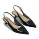 thumbnail image 5 of Zapato Taco Talón Abierto Simil Charol Mujer Weide GHE37, 5 of 9
