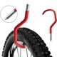 thumbnail image 4 of 1 par de ganchos para bicicleta, se adapta a todo tipo de bicicletas, apertura amplia, fácil de poner y quitar: ganchos/perchas perfectos para el techo del garaje y la pared, almacenamiento y colgado, 4 of 8