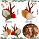 thumbnail image 2 of 2 Pares Clips de Cacampanao de Navidad, Clips de Cacampanao de Asta de Cacampanao de Navidad Pin de Cacampanao de Asta Accesorios de Cacampanao de Navidad para Fiesta de Navidad Mujeres Niñas, 2 of 7