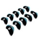 thumbnail image 4 of 10pcs Neopreno Golf Club Cubiertas para la cabeza Wedge Iron Protective Black + Light Blue, 4 of 5