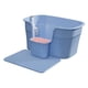 thumbnail image 5 of Bandeja De Arena Para Mascotas Con Parte Superior Abierta Y Lavabo De Arena Para Gatos De Lado Alto, Caja De Arena Resistente Para Gatos, Azul Con Tablero De Pedales, 5 of 5