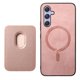 thumbnail image 1 of Funda de Cuero Magnética con Tarjetero para Samsung Galaxy A54 Cubierta Delgada Rosa, 1 of 5