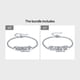 thumbnail image 1 of 1pc Stainless Steel Fashion New Zodiac Letter Pendant Bracelet Jewelry Gift Birthday Gift, 1 of 5