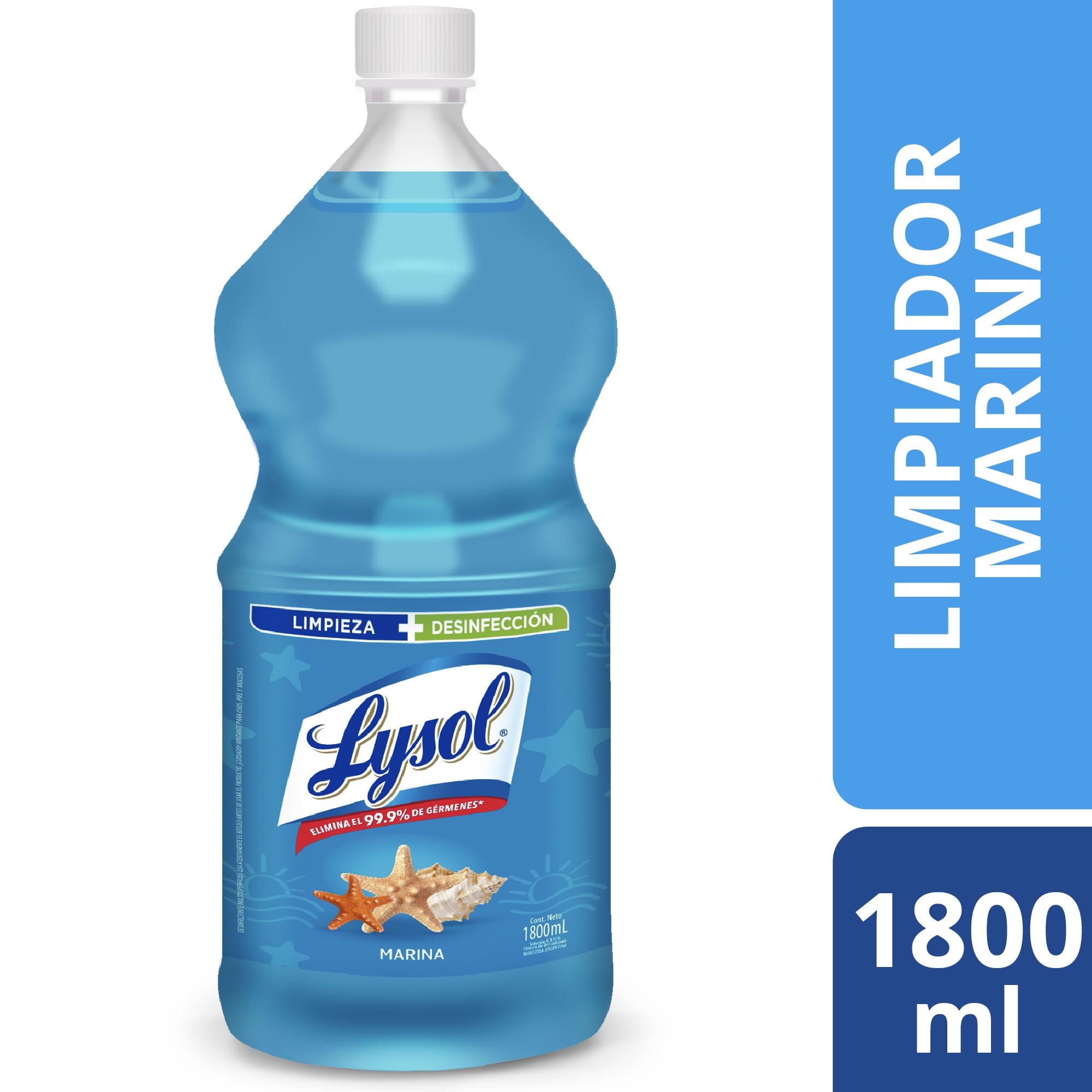Limpiador Desinfectante Liquido Frescura Marina Botella, 1.8 L