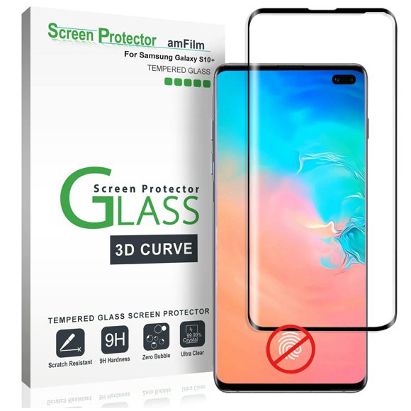 Protector de pantalla AmFilm Glass para Galaxy S10 Plus