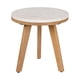 thumbnail image 3 of Mesa lateral Zuo Siro Natural con cubierta de travertino laminado, 3 of 7