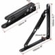thumbnail image 2 of Un juego de 2 soportes de rack de 150 mm, soporte plegable, soporte de rack plegable montado en la pared, soporte de rack plegable de metal en ángulo de 90 grados (6 pulgadas), Zhuoxuan, 2 of 5