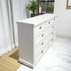 thumbnail image 2 of Comoda de Madera 9 cajones 150x40x90 Color Blanco, 2 of 3