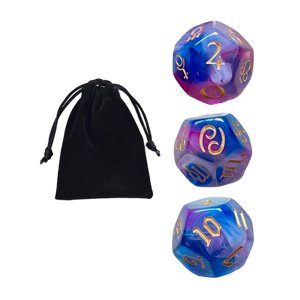 Bothyi - Dados De Constelación De Dados Astrológicos Acrílicos De 3 Uds Para Regalos Estilo F