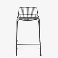 Form Design - Taburete Alto Metal Isabella Negro