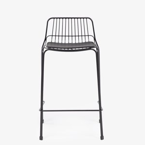 Form Design - Taburete Alto Metal Isabella Negro