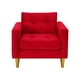 thumbnail image 1 of Sofa Retro 1c Felpa 01 Rojo, 1 of 6
