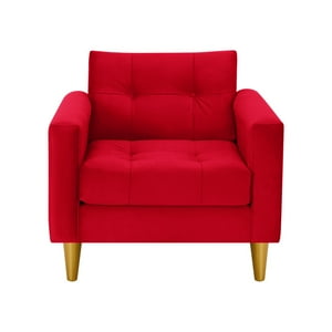 Bodevir - Sofa Retro 1C Felpa 01 Rojo