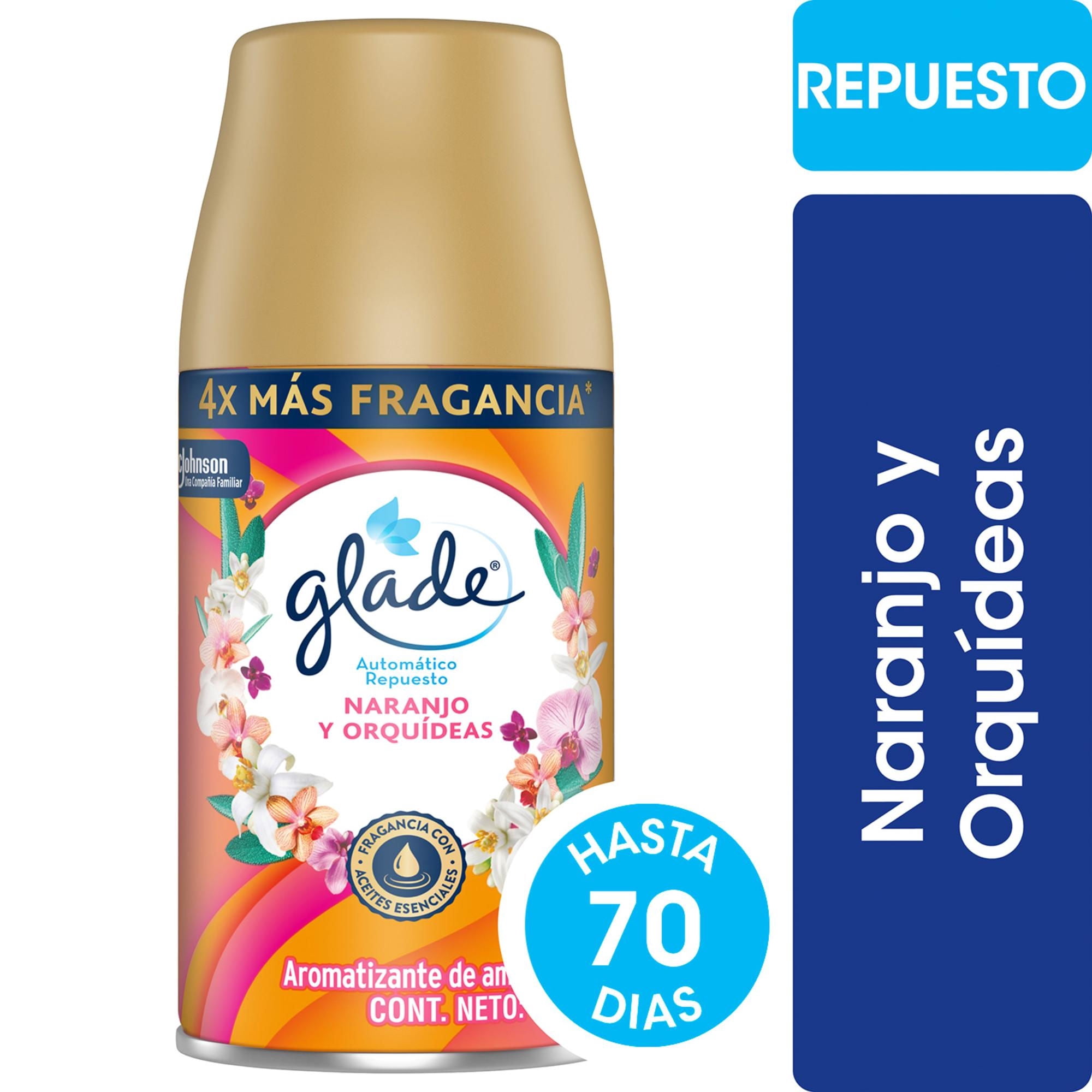 Aromatizante de Ambientes Automatico Naranja y Orquideas Repuesto Lata, 270 ml