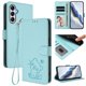 thumbnail image 2 of Carcasa Billetera de Cuero Sintético para Samsung Galaxy A25 5G, Verde Claro, 2 of 6