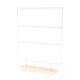 thumbnail image 1 of Organizador De Pendientes De Joyería De 3 Niveles Con Base De Madera Para Mesita De Noche, Tienda Blanca, 1 of 5