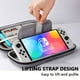 thumbnail image 3 of Funda de transporte rígida y duradera compatible con Nintendo Switch OLED, mandos Joycons y adaptador de CA - Bolsa protectora de viaje y almacenamiento-Gris, 3 of 6