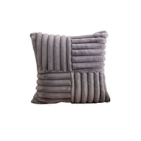 Genérico - Juego De 2 Fundas Peluda Empalmada Morado