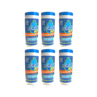 Pack 6 Dispensadores De Toallitas Desinfectantes Purity Eco , 50Unidades Por Dispensador