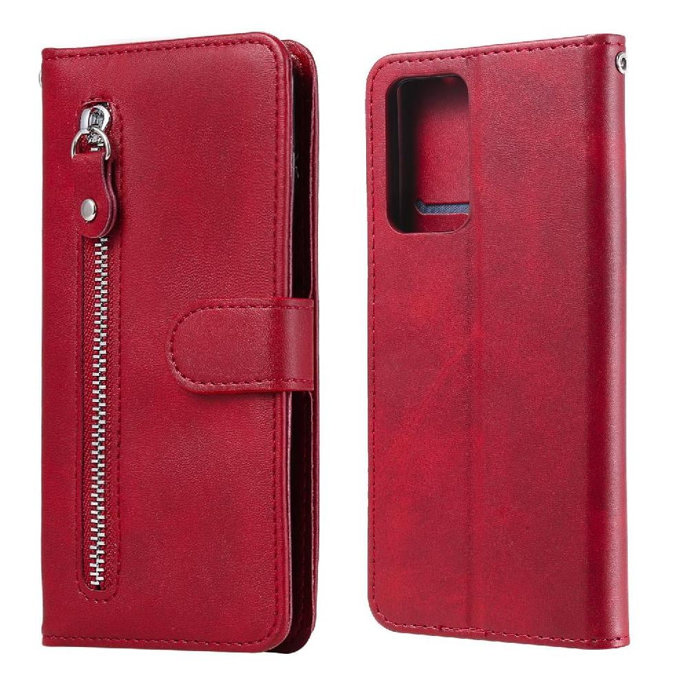 Gangxun - Funda Con Cremallera Para Xiaomi Redmi Note 10 Pro, Carcasa Cartera De Cuero Pu Con Soporte Y Tarjetero