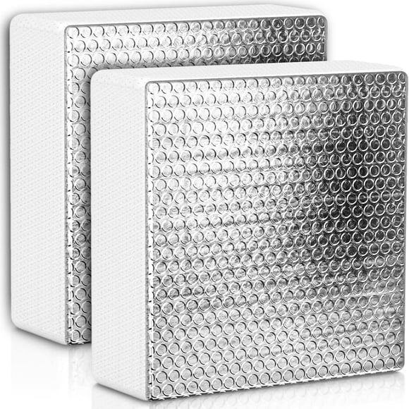 Aislador de ventilación para vehículos recreativos SIKADEER de 14 x 14 x 8 cm con superficie reflectante