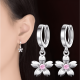 thumbnail image 2 of Aros De Flor Plata 925 Moda Flores Mujer Colgante Rosada, 2 of 3